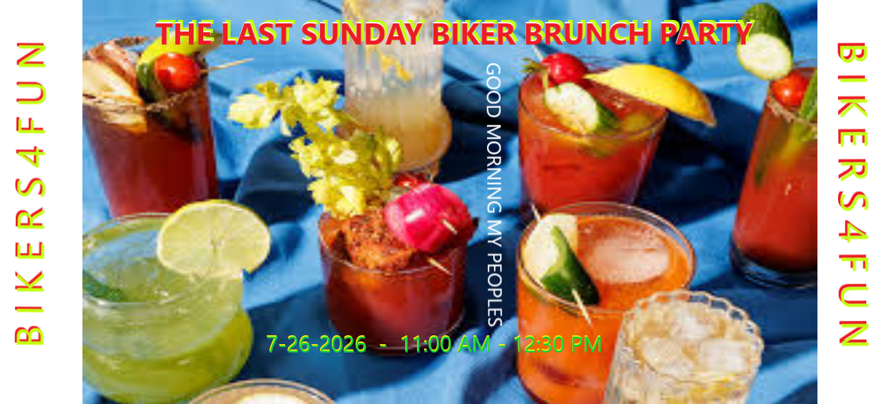10-24-2026   SAT. RIDE SANTIAGO CYN. TO COOKS C.  10-25-2026   CANCELED BRUNCH PARTY, BLAME RAIN 11-26-2026  THANKSGIVING DAY RIDE OF COURSE